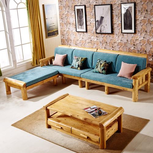 仿古实木沙发柏木成都简约雕花组合配件木沙发家具家具公司会客室